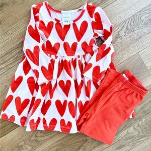 Hanna Andersson Red Heart Kids Pajama Set